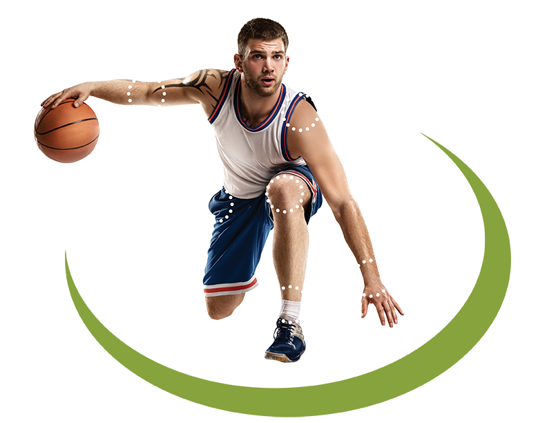 Active basketball player after regenerative treatment